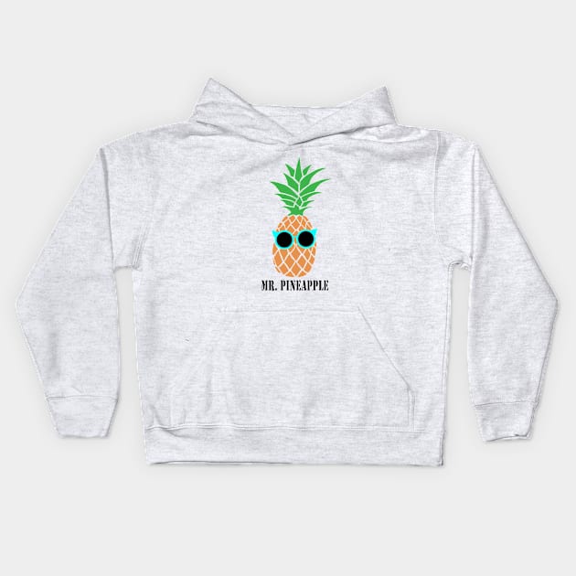 Mr. Pineapple Kids Hoodie by DarkoRikalo86